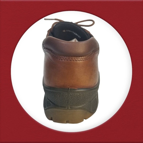 ECCO Track Gore-Tex Brown Leather Lace Up Sneaker Shoes Mens Euro 45‎ US 12 - Picture 12 of 16